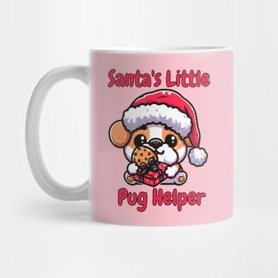 Merry Pugmas Funny Christmas Santa Pug Owner Mug